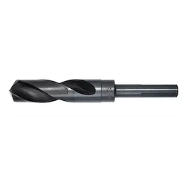 7/8" S&D BLACK OXIDE DRILL BIT shown, featuring a spiral flute design and a black oxide finish.