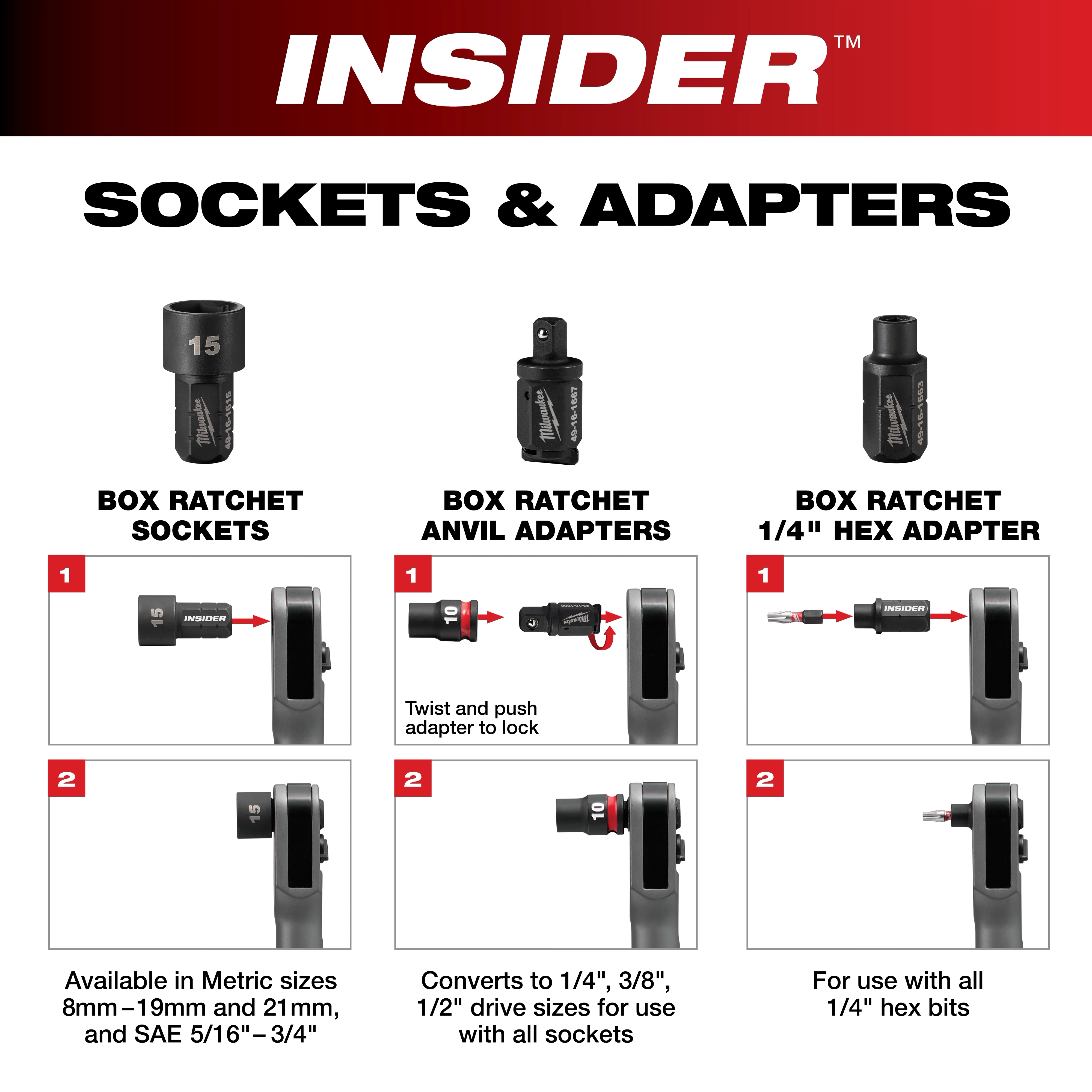 Anvil Service Kit, 42-06-1006 1/4inch M 12 Ratchet Head Anvil Service Kit For Milwaukee 2456-20 For Broken Drive Repair