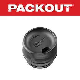 PACKOUT Sip Lid for Insulated Bottles with a black finish, featuring a sip hole and secure screw-on design.