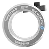 A 400 MCM Cu THHN/XHHW S bushing, made of durable metal, with text and company logo engraved on its surface. The bushing is circular with a small blue marking and a black attachment.