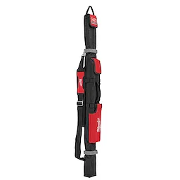 Milwaukee REDSTICK Starter Set Non-Mage in a black and red carrying case with adjustable straps and multiple pockets.