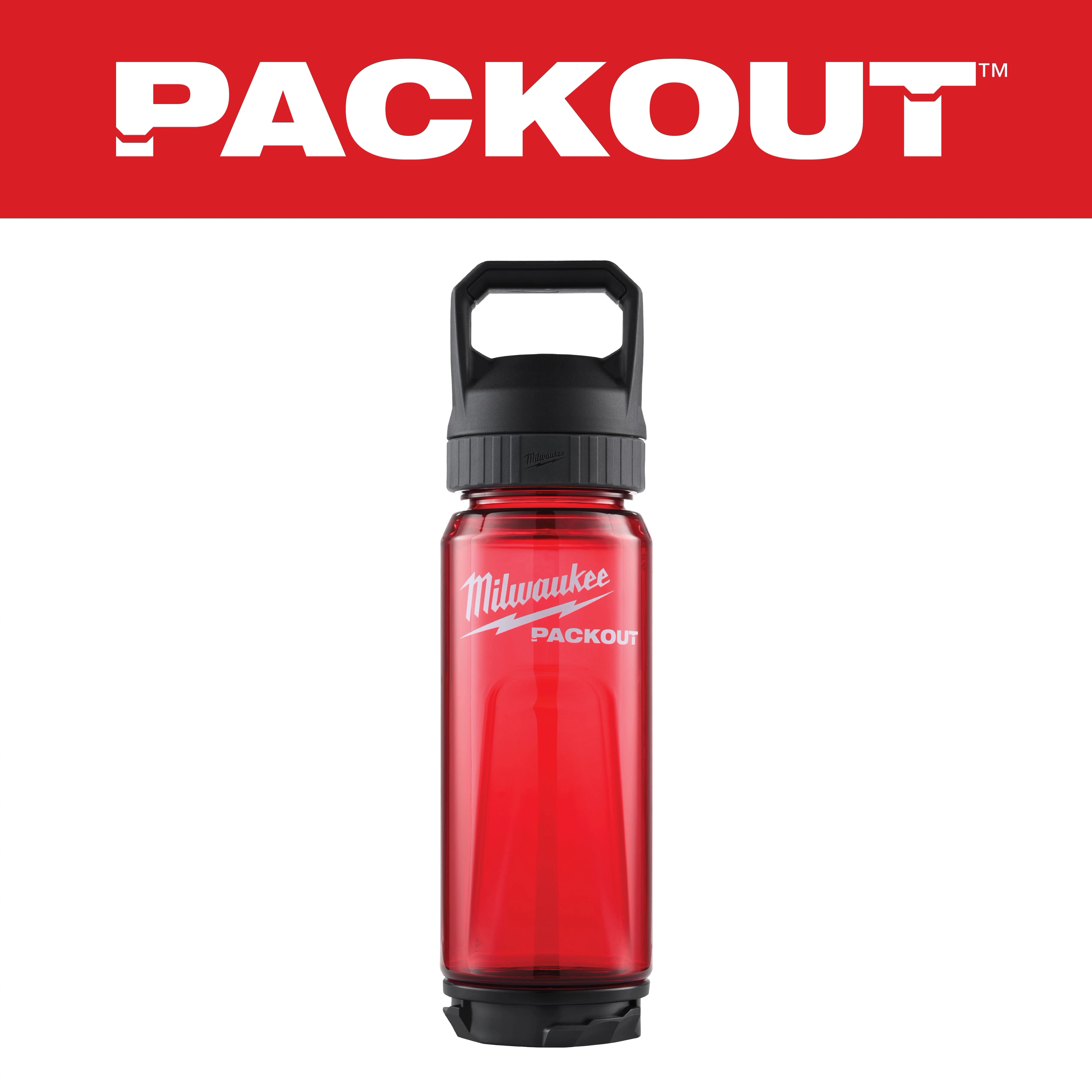 25oz Red PACKOUT™ Bottle w/ Chug Lid | Milwaukee Tool