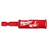 Milwaukee 1/2" Diamond Grit Hole Saw, red with white text, includes 1/4" hex shank and diamond-tipped cutting edge for durability.