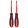 2pc 1000V Insulated Slim Tip Screwdriver Set