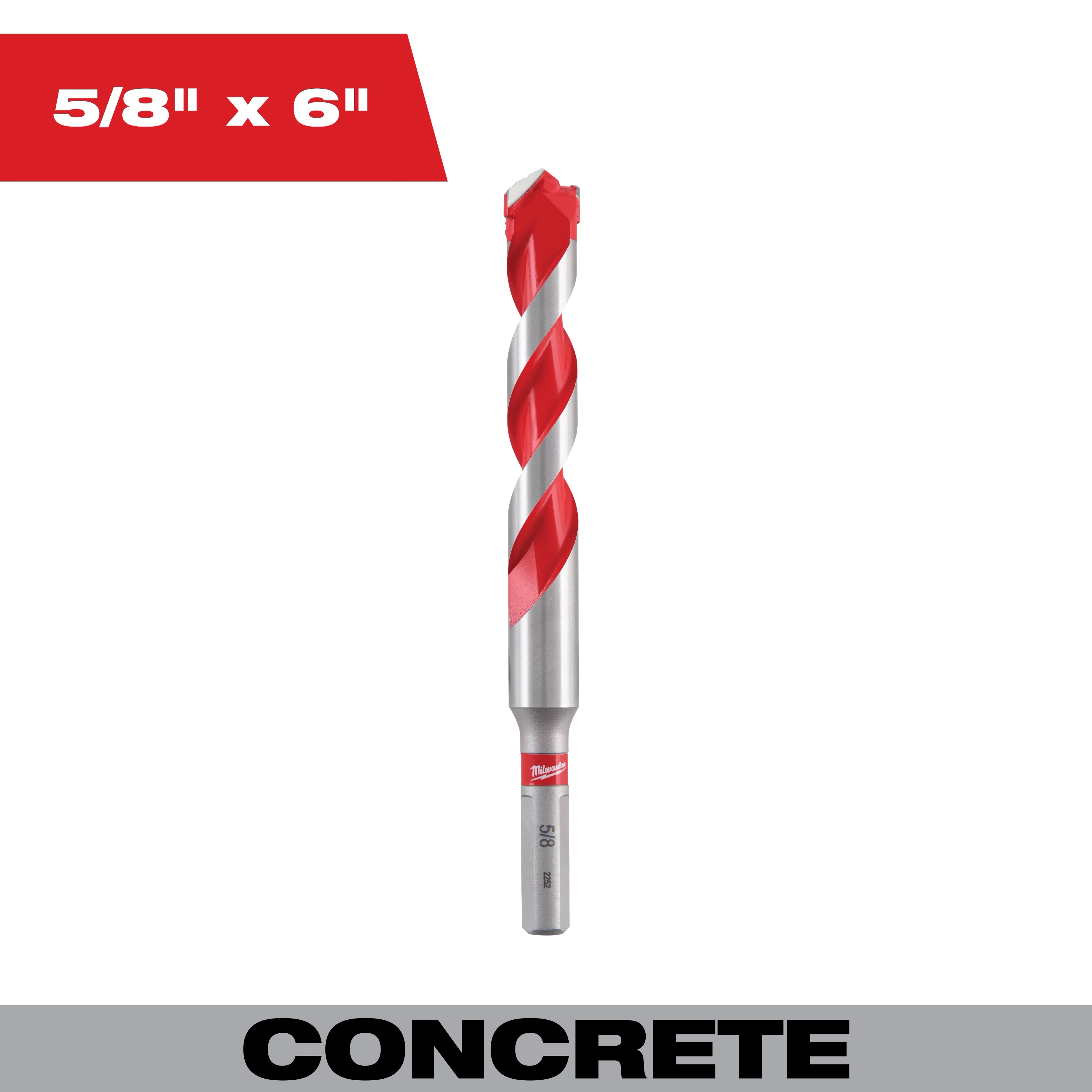 5/8" x 4" x 6" Carbide Hammer Drill Bit