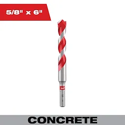 5/8" x 4" x 6" Carbide Hammer Drill Bit
