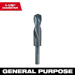 48-89-2756 Primary Image shows a general-purpose drill bit with a 1-1/8 inch diameter against a white background.