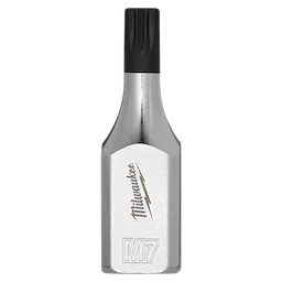 The 3/8" Drive 7mm Triple Square Bit Socket has a silver body with a black triple square bit at the top. It is engraved with the brand's logo and the model number "M7" on the front.