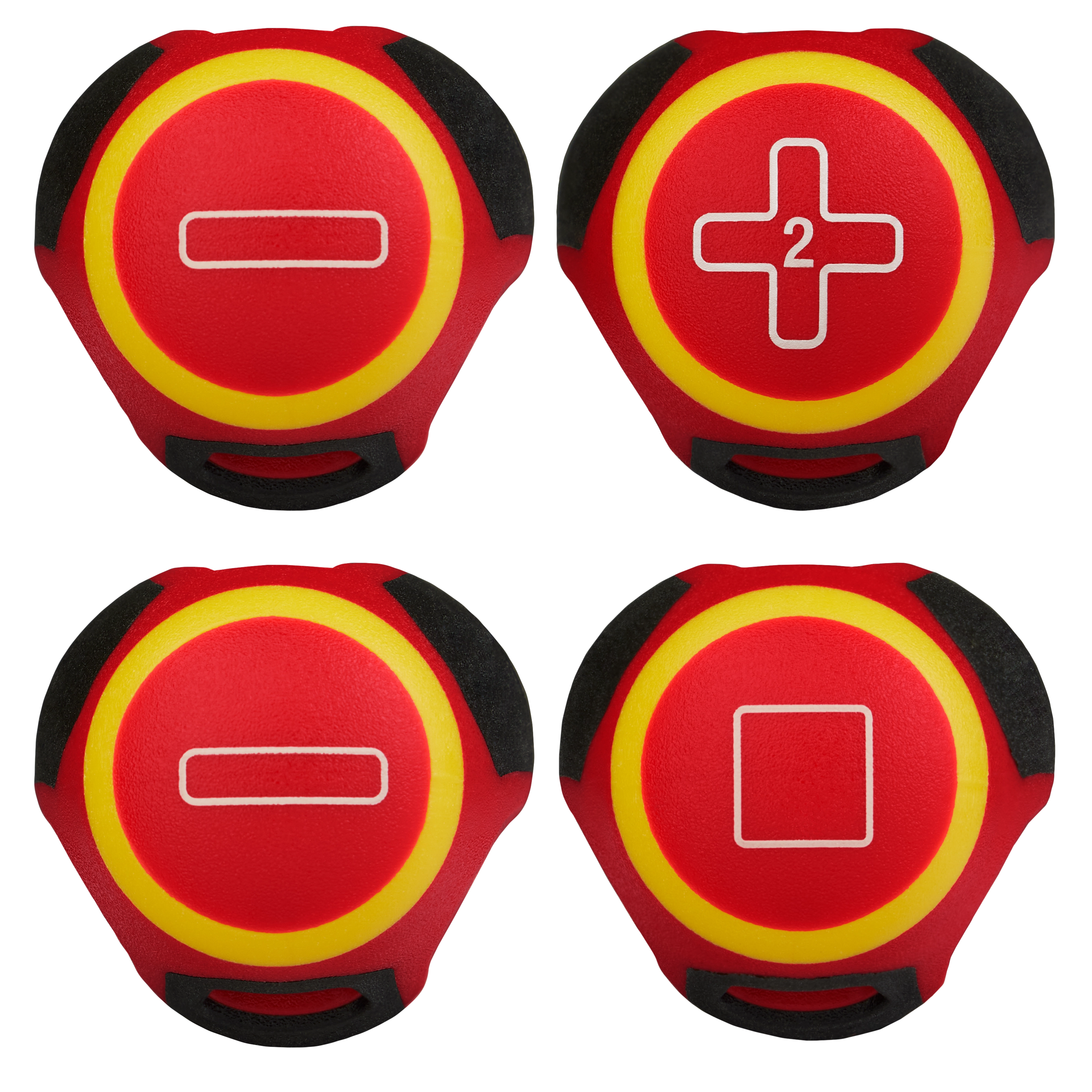 4pc 1000V Insulated Slim Tip Screwdriver Set showing color-coded handles with different screwdriver tip shapes and sizes.