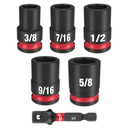 6PC SHOCKWAVE Impact Duty™ 3/8" Drive SAE Standard Socket Set