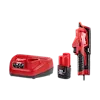 M12 TRAPSNAKE Driver Kit with handheld driver, battery pack, and charging base on a plain background.