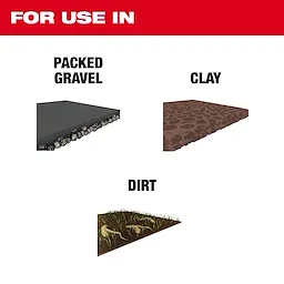 1-1/8" Hex Demo 20" Clay Spade is designed for use in packed gravel, clay, and dirt.