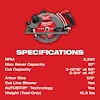 M18 FUEL™ 10-1/4" Rear Handle Circular Saw, view 24