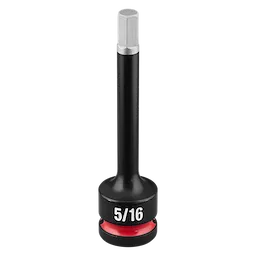 SHOCKWAVE Impact Duty 1/2" Drive 4" Hex 5/16" Bit Socket standing upright with 5/16 marking visible.