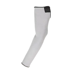 Cut Level 4 Protective Sleeves in grey fabric with a black reinforced end. The sleeve is lightweight and designed for arm protection.