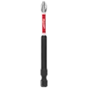 Phillips screwdriver bit with a red and white Milwaukee branding, hexagonal base, and size marking "PH2".