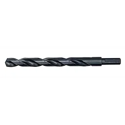 Thunderbolt Black Oxide Drill Bit features a twisted design for efficient drilling. The black finish helps reduce friction and resist wear.