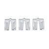 Clear plastic blade guides for M12, M18, and Jigsaw tools displayed in a row, featuring a U-shaped design for securing and stabilizing jigsaw blades. Each guide has a left and right slot to hold the blade securely in place during operation.