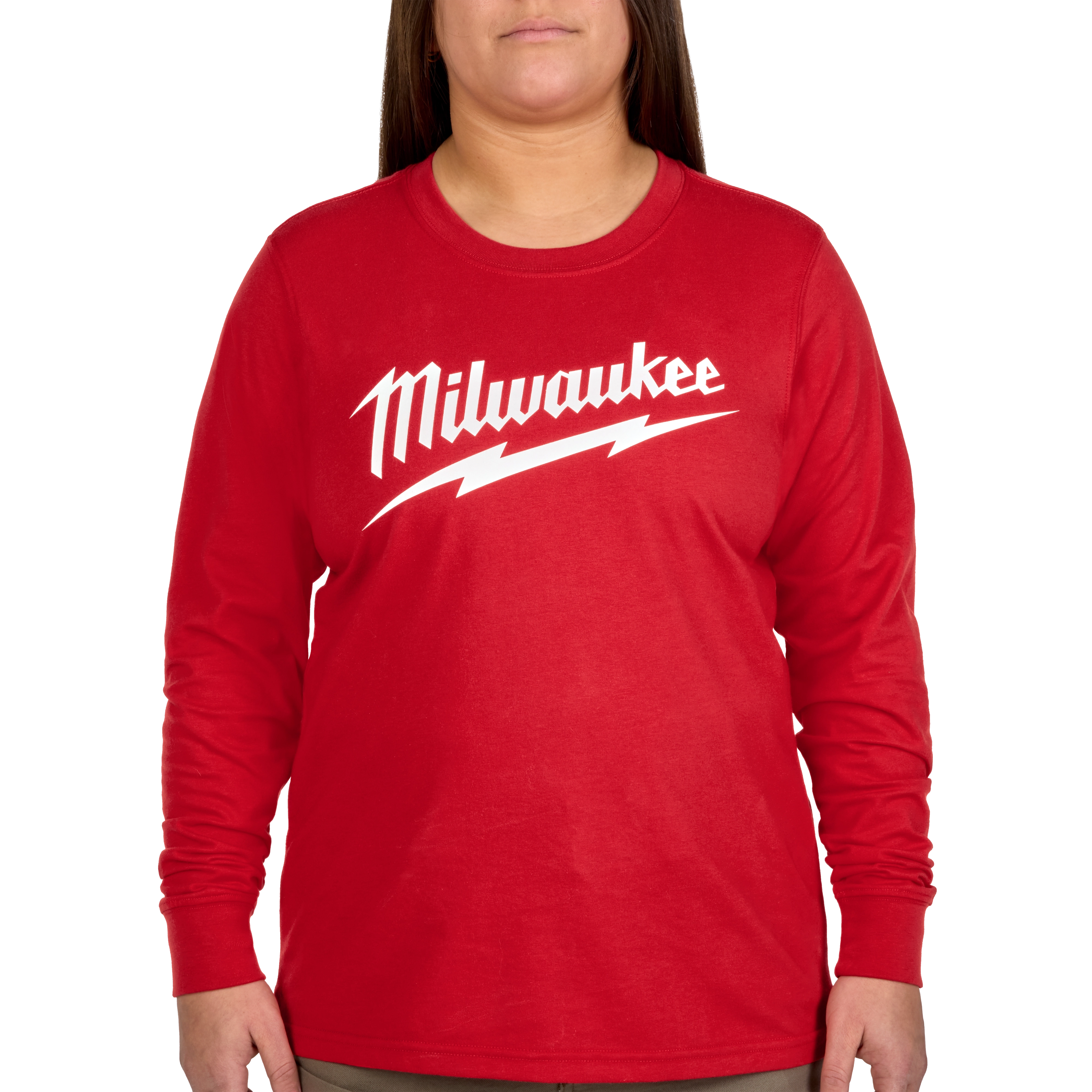 Women's GRIDIRON™ Logo Tee - Long Sleeve Red L