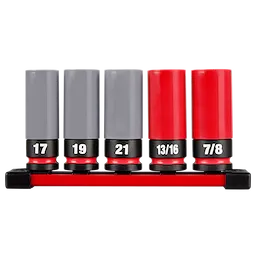 SHOCKWAVE Impact Duty™ 1/2 Drive SAE & Metric 5PC Lug Nut Wheel Socket Set