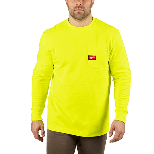 602HV, 602HVS, 602HVM, 602HVL, 602HVXL, 602HVXXL, 602HV3XL - Long Sleeve Heavy Duty Pocket T-Shirt