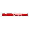 Red 1/4 inch Diamond Max Hole Saw Bit with hex shank and diamond-coated tip for cutting. Brand's logo printed in white on the tool.