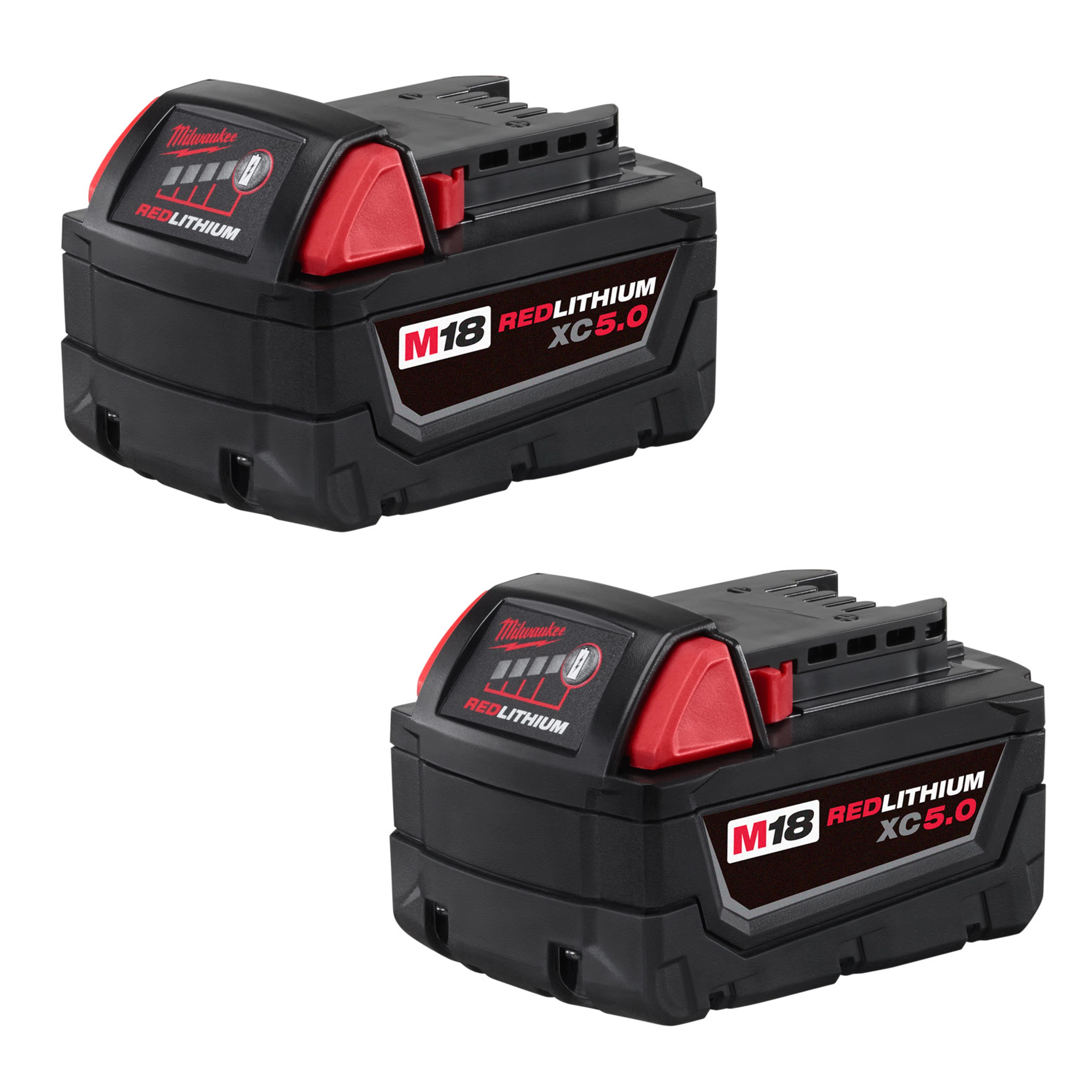 Milwaukee 48-11-1852 M18 REDLITHIUM XC5.0 battery two pack