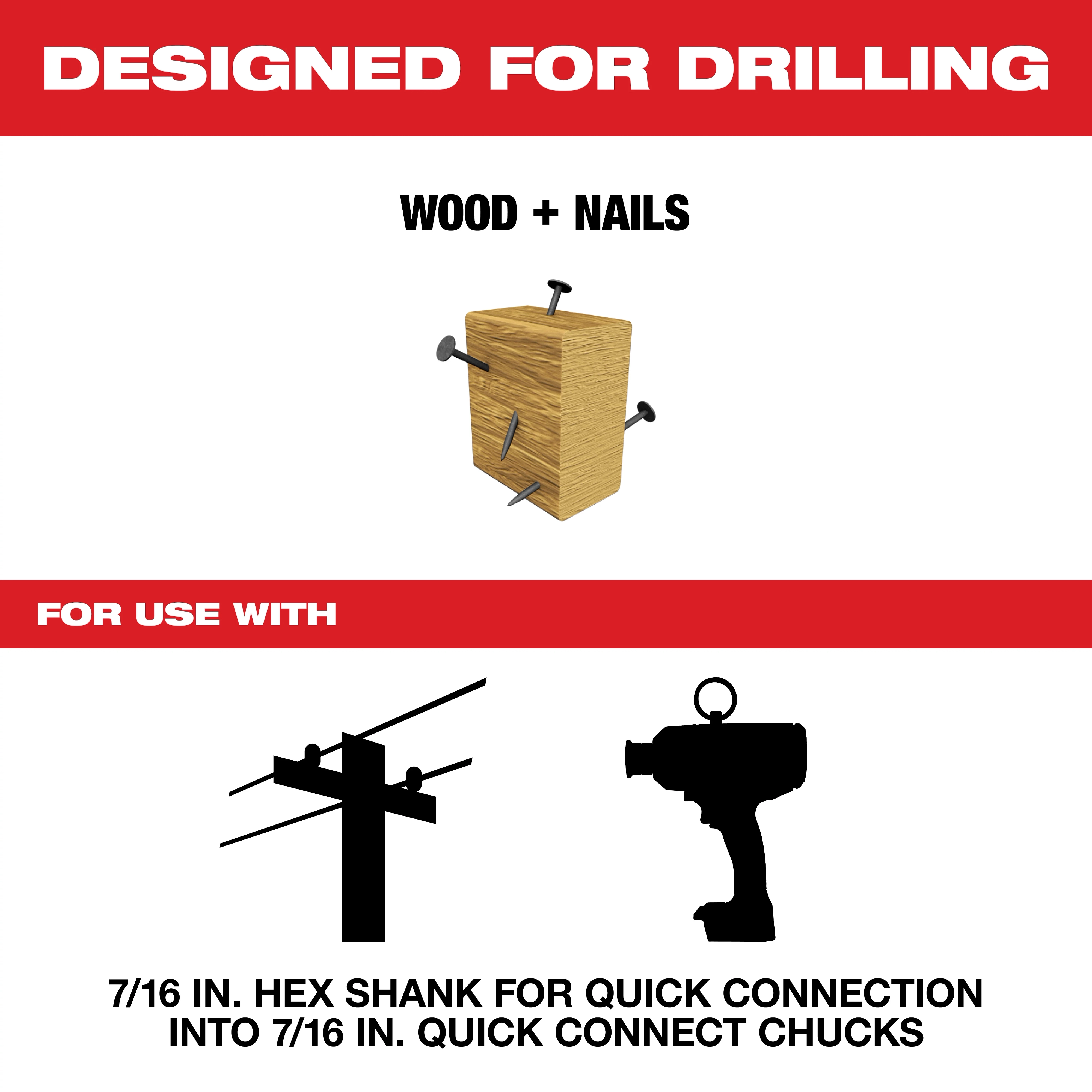 Fiberglass Utility Auger Bits
