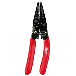 10-28 AWG Multi-Purpose Dipped Grip Wire Stripper & Cutter w/ Reinforced Head