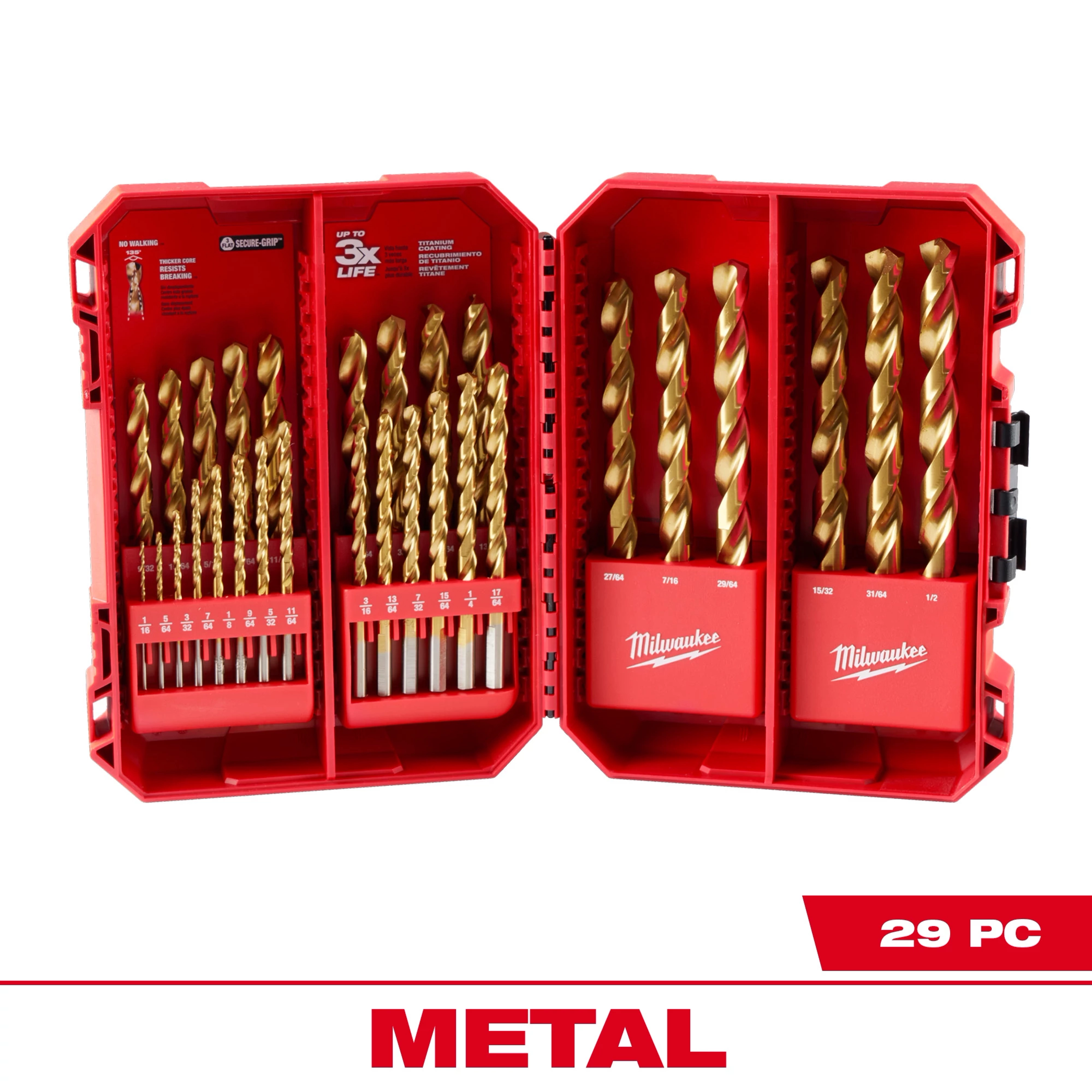 THUNDERBOLT® Titanium Drill Bit Set – 29PC