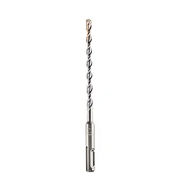 The SDS Plus M2 2-Cutter Drill Bits 2CT 1/4" X 4" X 6" features a carbide tip and a spiral flute design. The drill bit is designed for use with SDS Plus shank systems and is ideal for masonry drilling.