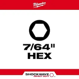 7/64" HEX SHOCKWAVE Bit Type