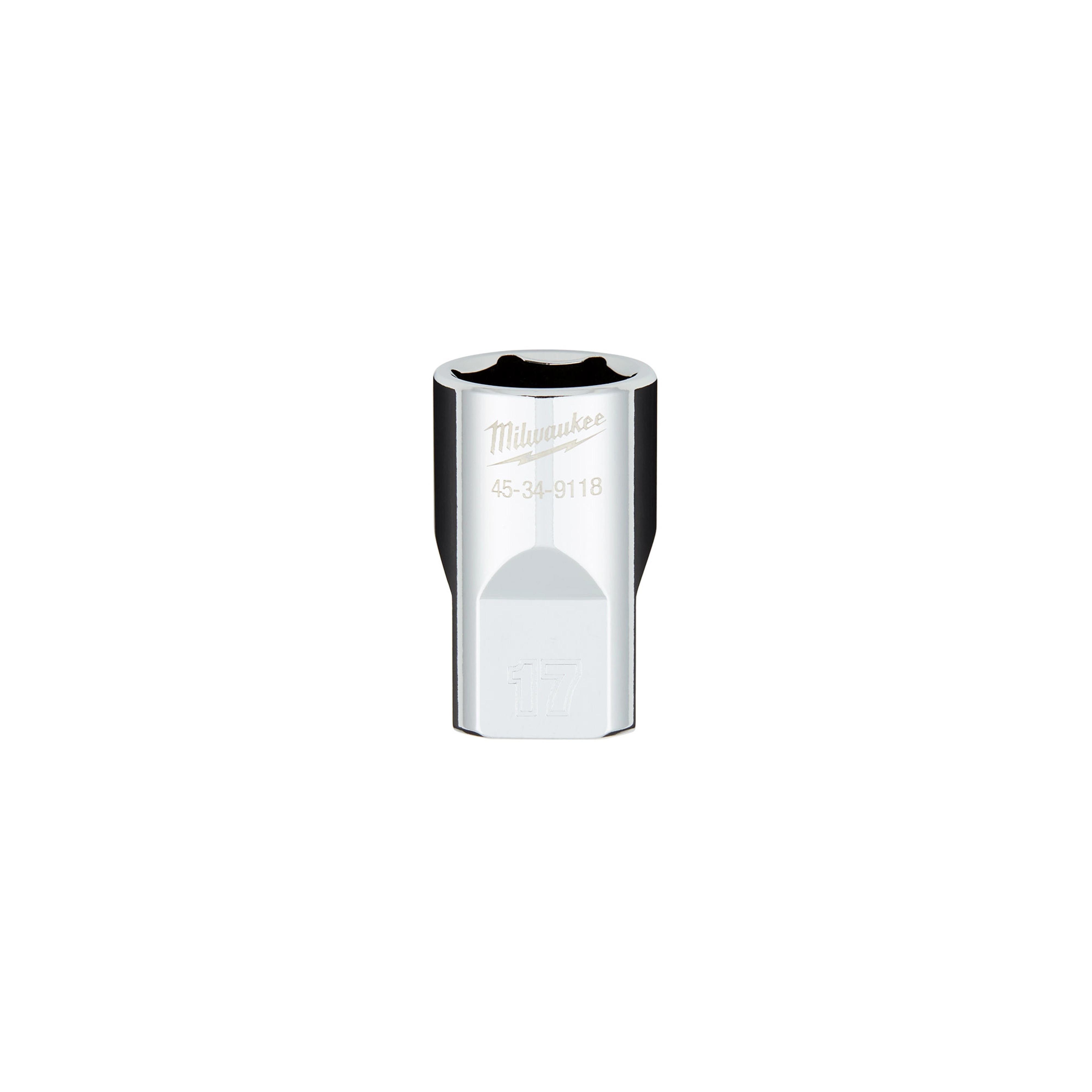 1/2" Drive Metric 17MM 6-Point Socket with FOUR FLAT™ Sides