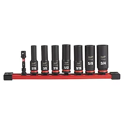 8PC SHOCKWAVE Impact Duty™ 3/8" Drive SAE Deep 6 Point Socket Set