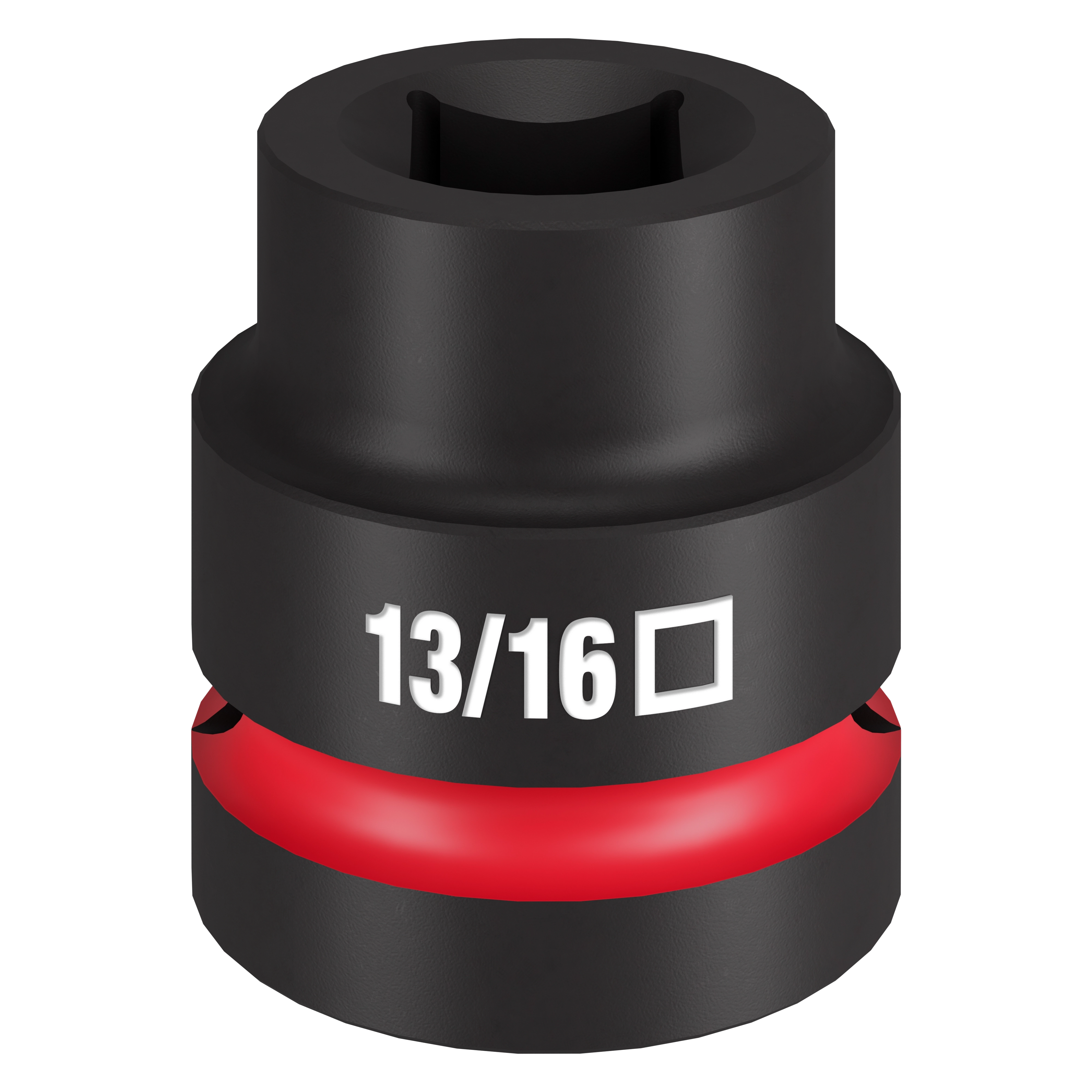 SHOCKWAVE Impact Duty 1" DR 13/16" Square Socket in black with a red band and white "13/16" marking.