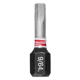 Image of a SHOCKWAVE™ 1" Impact Duty Hex 9/64" Insert Bit. The bit is silver and black with "9/64" marked in white on the black section. Red and white branding is visible near the shank.