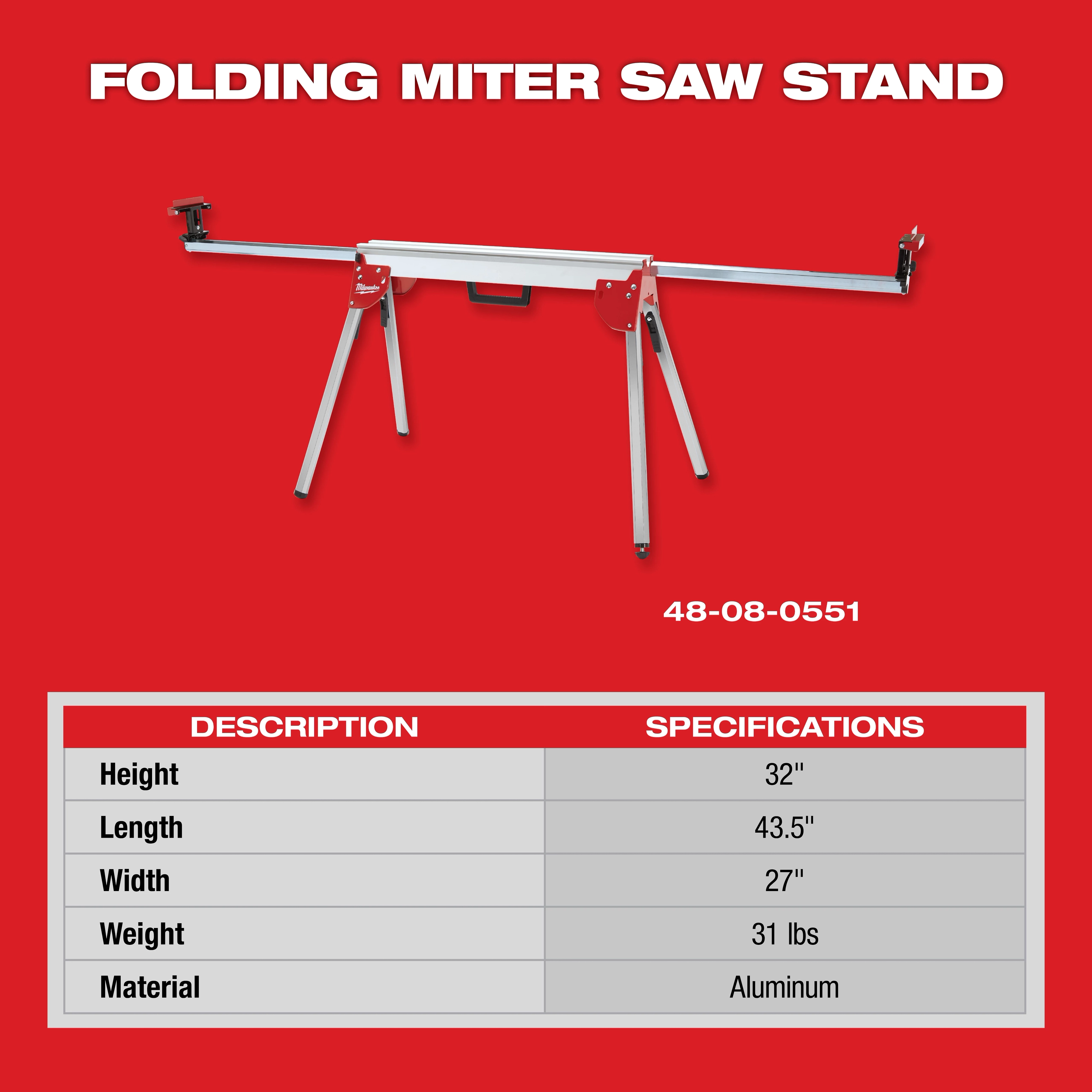 Folding Miter Saw Stand 
Product Specifications