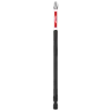 This image shows a SHOCKWAVE™ 6” Impact Duty Phillips #2 Power Bit. It is a long, black screwdriver bit with a red section near the tip displaying the brand logo. The tip is designed for Phillips #2 screws.