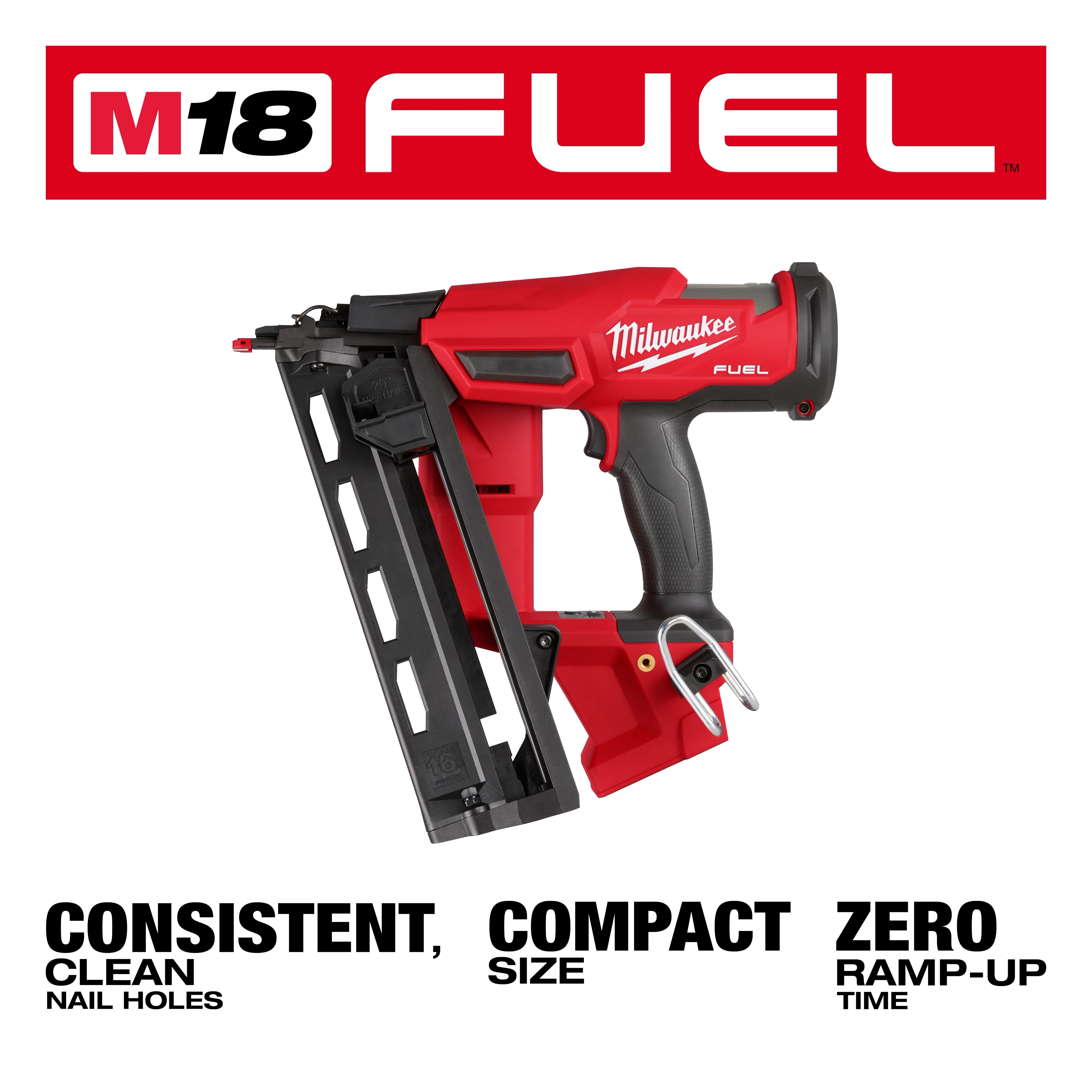 M18 FUEL™ 16 Gauge Angled Finish Nailer FUEL USP