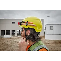 Yellow Front Brim Safety Helmet - Type 2, Class E