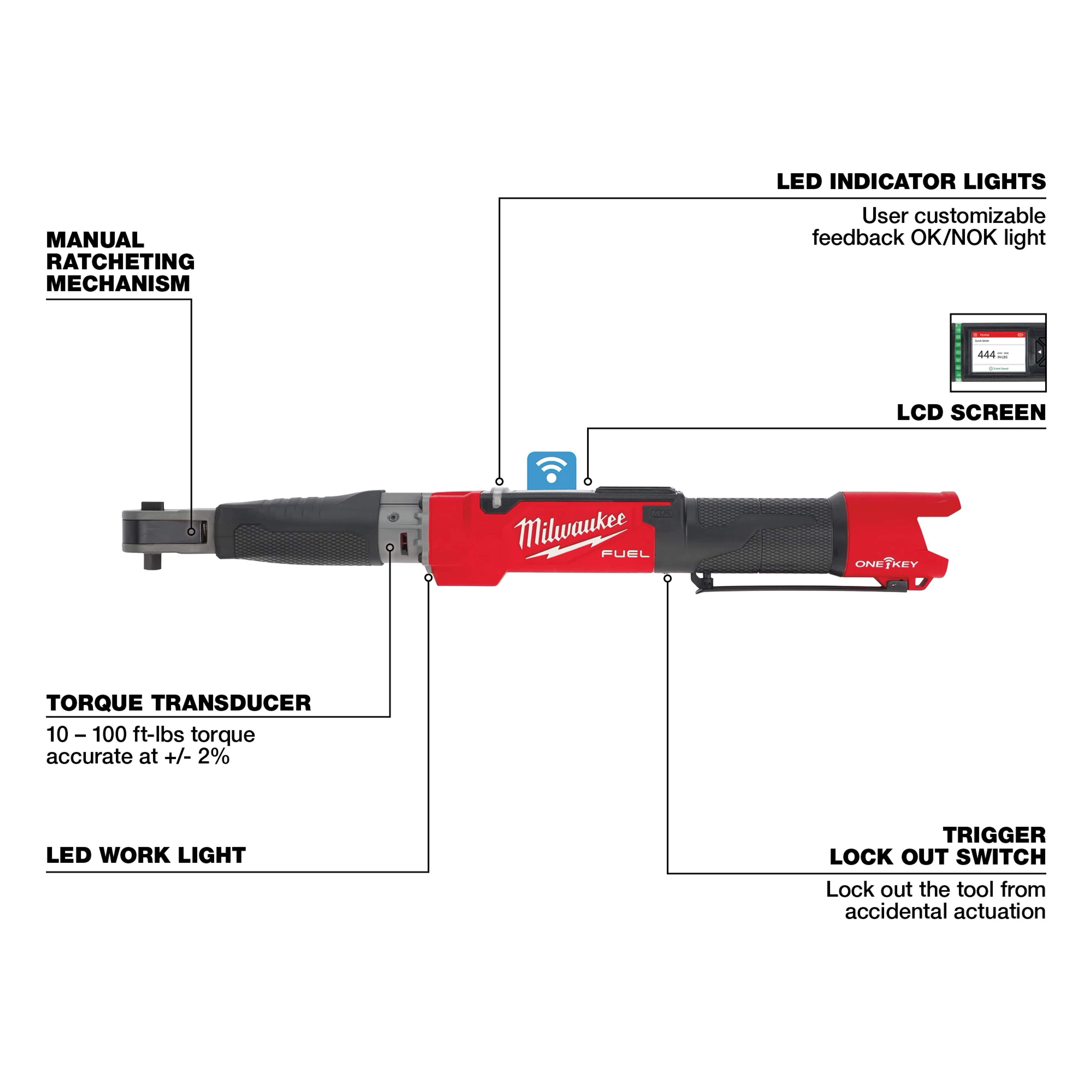 M12 FUEL™ 3/8" Digital Torque Wrench w/ ONE-KEY™ Walkaround
