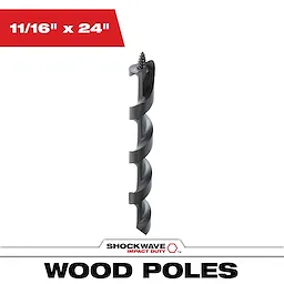 11/16 in. x 24 in. Shockwave Lineman's Impact Auger Bit
