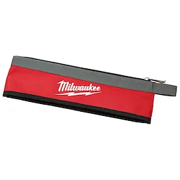 3PC Multi-Size Zipper Pouches feature a red and gray design with a black base. The pouches have a zipper closure and display the Milwaukee logo in white.
