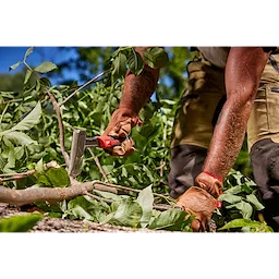 Worker using the 16” Splitting Axe