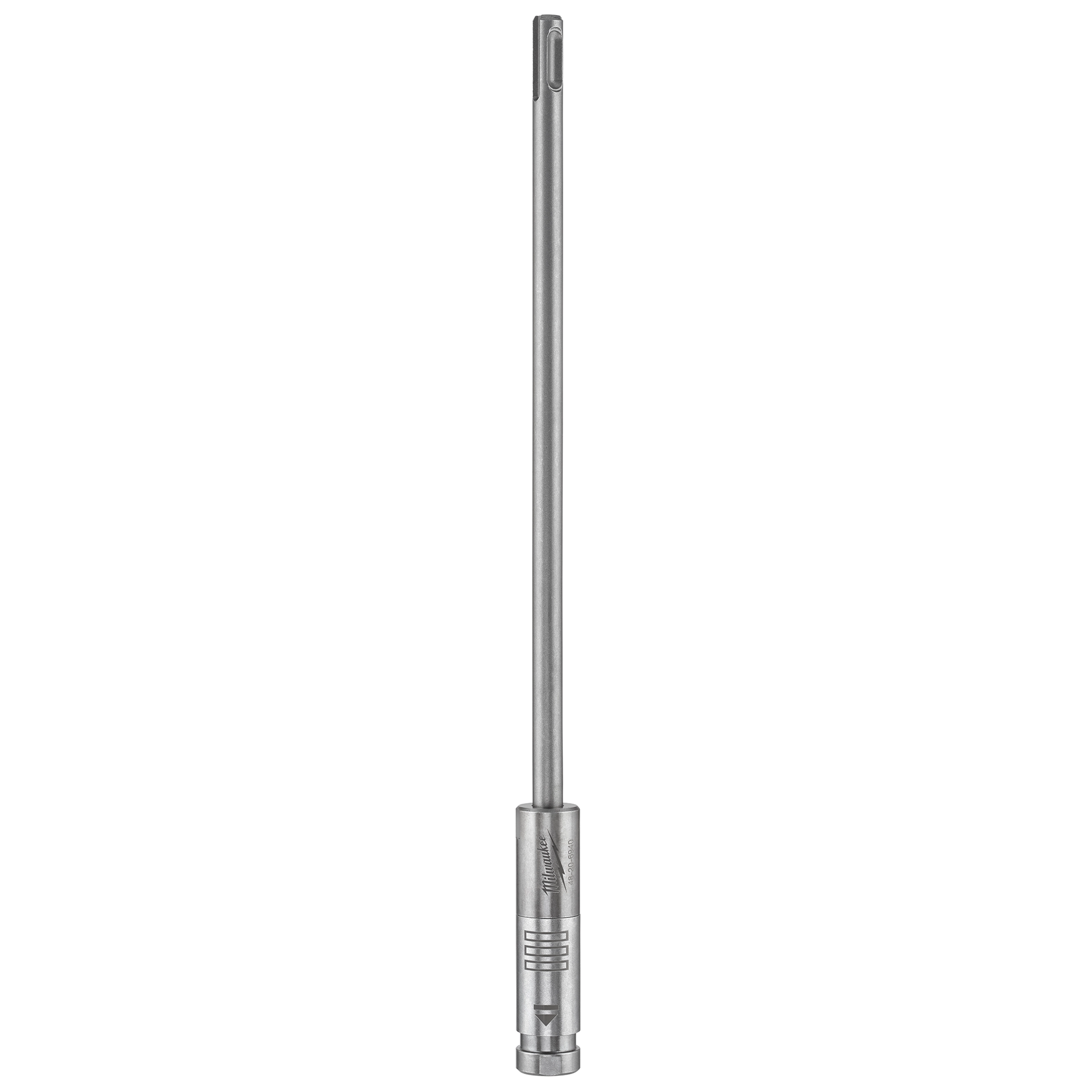 SDS PLUS 12” EXTENSION metal drill bit, designed for heavy-duty drilling tasks and extension in compatible power tools.