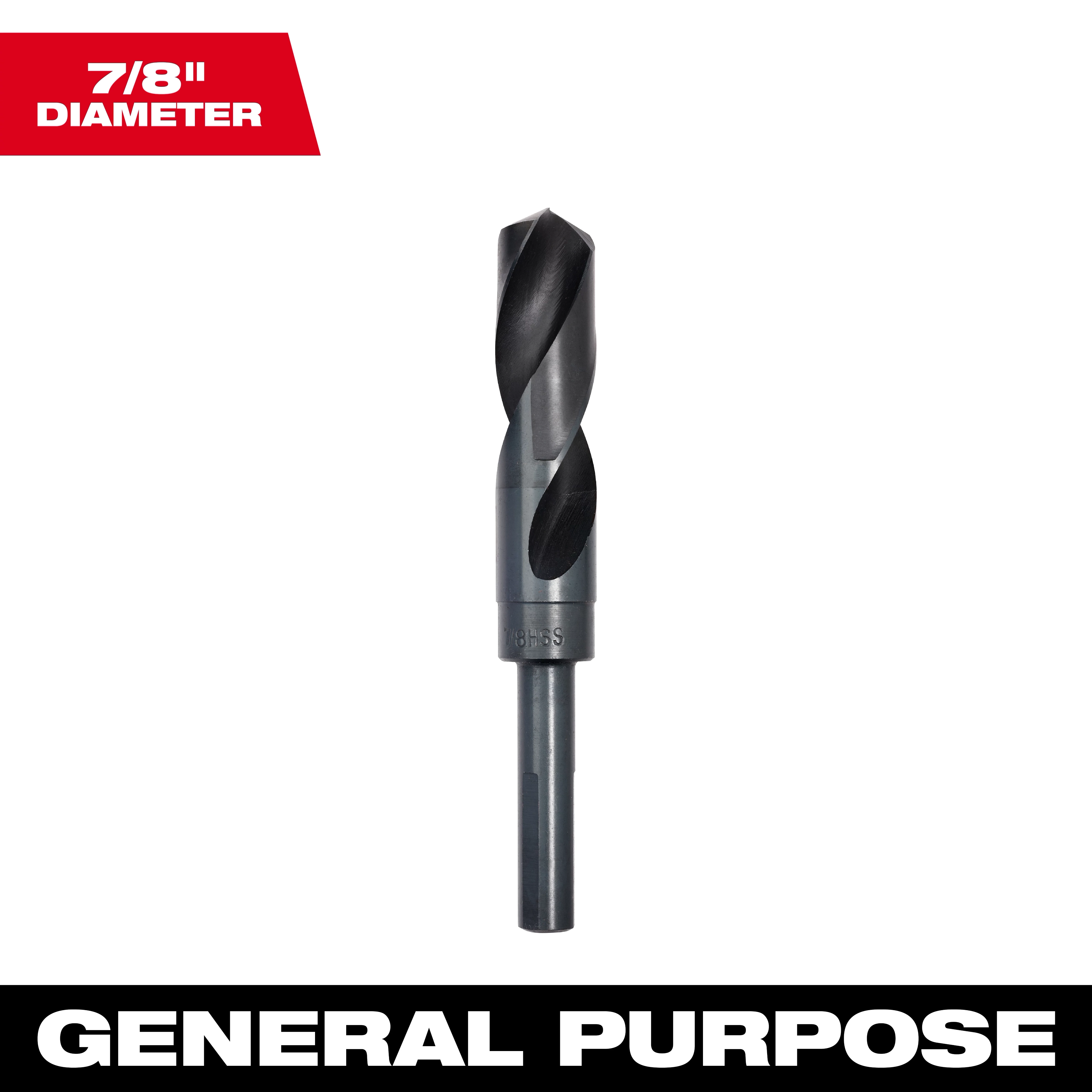 48-89-2750 Primary Image shows a general-purpose 7/8” diameter drill bit with a black oxide finish.