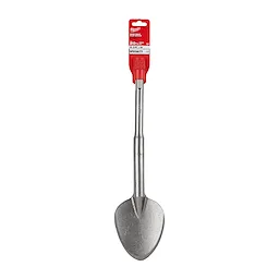 SDSMAX 4.25" X 16" Clay Spade with a metal blade and a long shaft, designed for heavy-duty digging and trenching.