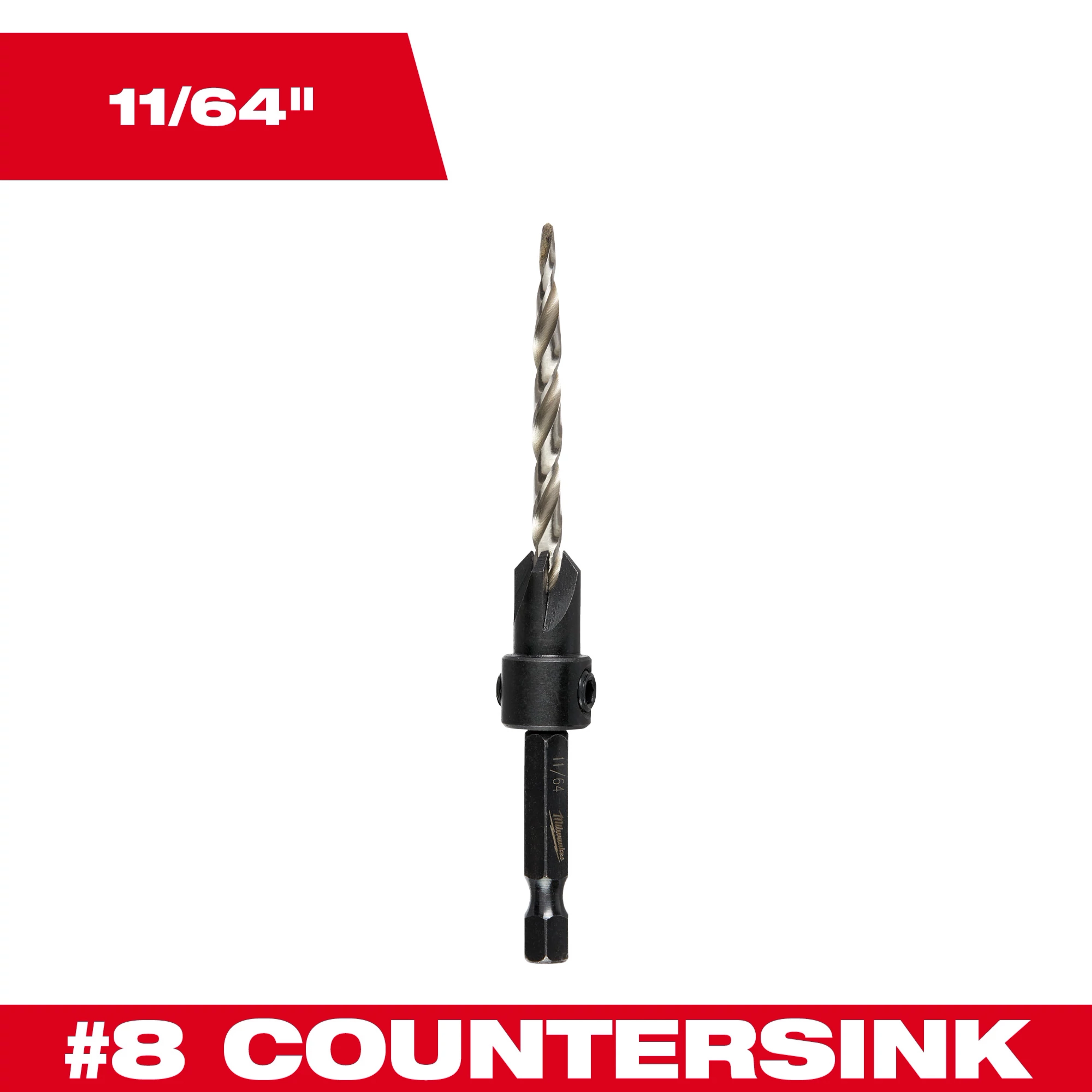 #8 COUNTERSINK W/ 11/64 INC BIT