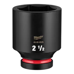 SHOCKWAVE Impact Duty 1" Drive 2-1/2" Deep 6 Point Socket standing upright on a plain background.