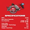 M18 FUEL™ 7-1/4" Rear Handle Circular Saw w/ONE-KEY ™, view 24